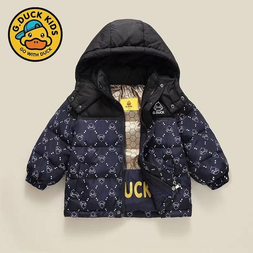 小黄鸭黑金棉服新款秋冬儿童外套男女童潮中大童 商品图5