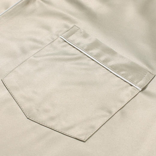 都市丽人都市锋尚睡衣亲情蜜语长袖哑光弹力色丁薄男士丝质套装FHT0B8 商品图9