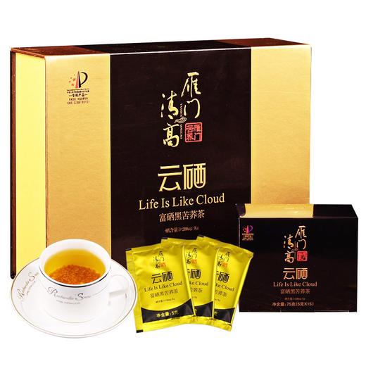 雁门清高240g云硒黑苦荞茶 商品图0