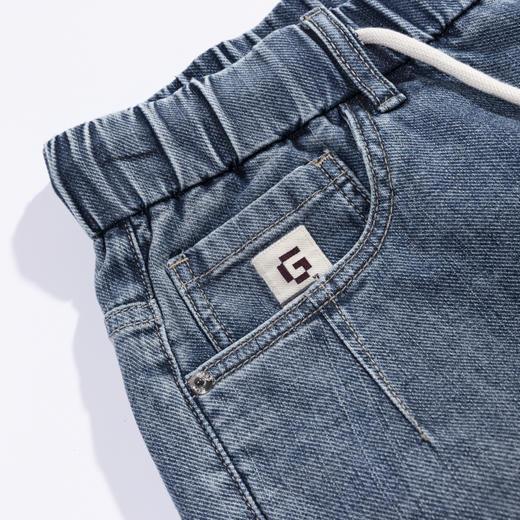 【断码清仓】HX 夏季水洗牛仔五分裤S207422153101短裤 商品图3