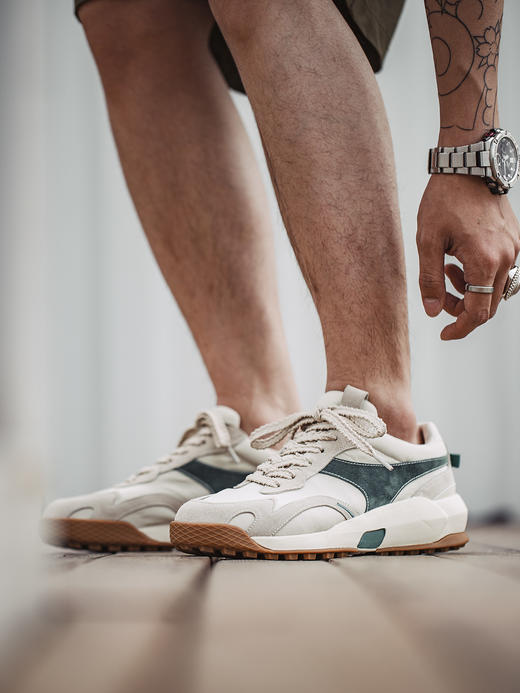 2025夏季新款休闲鞋男鞋低帮老爹鞋百搭潮流慢跑鞋美式复古运动鞋 商品图4