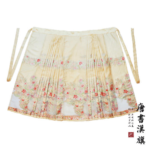 【满庭芳·花信】马面裙织金妆花改良国风新中式蔷薇黄马面套装 商品图8