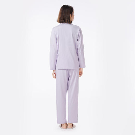 都市丽人睡衣超值精选长袖家居服26支CVC单面薄女士棉质套装LHT1K3 商品图3