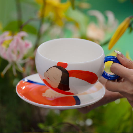 稀奇艺术新品幸福满满-杯子橙意满满陶瓷杯礼盒装咖啡杯生日礼物 商品图1