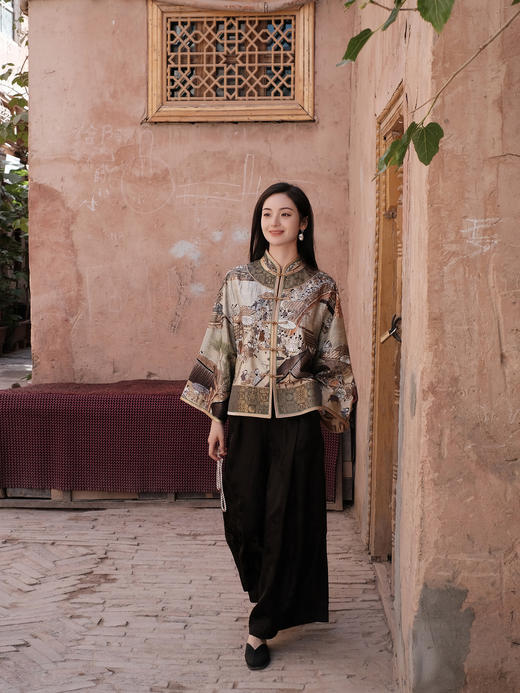 盛唐牡丹盛奢系列|清明上河图苏绣满绣外套(特殊商品不退不换) 商品图3