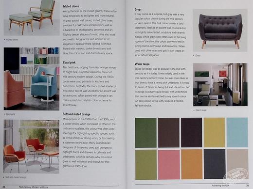 【中商原版】世纪中叶现代风格家居 进口艺术 Mid-Century Modern at Home 房间装修装潢指南复古设计 T&H 商品图7