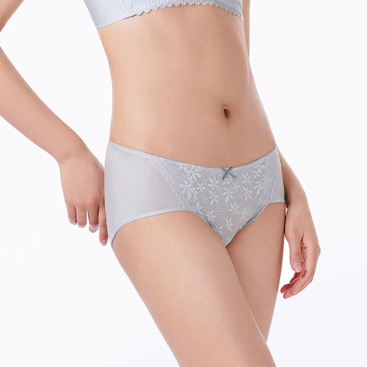 都市丽人内裤薄透丝滑平角裤蕾丝女士内裤LPT1M2 商品图4