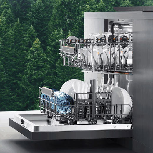 新款 卡萨帝H20PRO 16套洗碗机 大容量 智能开门速干 高温消杀外置水路 上下分区洗S46HGU1 H20pro大容量16套 商品图7