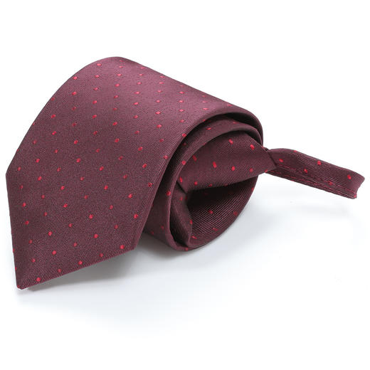 【礼盒款&简约波点】罗蒙8厘米拉链领带婚礼婚庆时尚通勤男士领带 商品图1