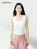 【商场同款】阿菁娜2024夏季新款U领百搭针织背心A29X301027 商品缩略图0