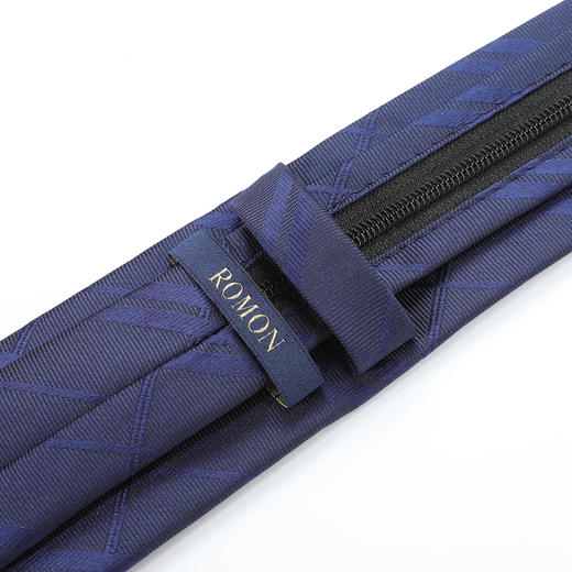 【礼盒款】罗蒙男士领带婚礼婚庆百搭斜纹简约方便6厘米拉链领带 商品图6