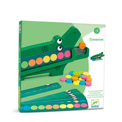 Djeco新品鳄鱼颜色对对碰益智启蒙游戏3岁颜色记忆排序桌游玩具 商品图4