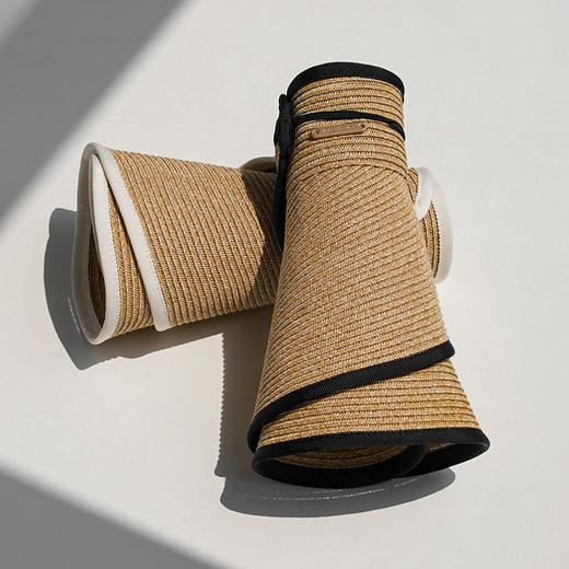 疯帽子 夏天新款可折叠遮阳空顶帽 逛街出游草帽子女 逛街太阳帽CY037 商品图5