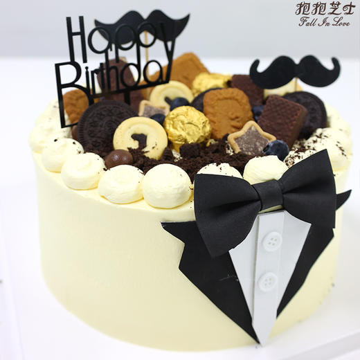 【送男士】 优雅绅士西装蛋糕 愿每位男士至老都是绅士，意气风发~~ 商品图5