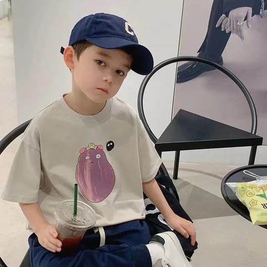 【39.9/任选2件】90-170码夏季新款儿童纯棉T恤男女童休闲宽松短袖上衣中大童童装聚 商品图1