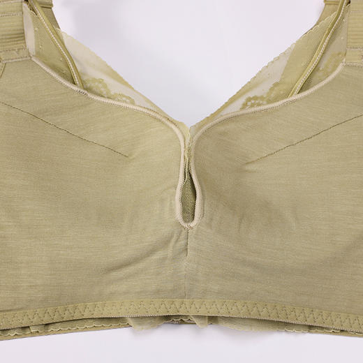 都市丽人调整型内衣舒软挺塑塑身文胸蕾丝AB:中厚C:薄塑身内衣3/4杯四排扣LJT4H2 商品图14