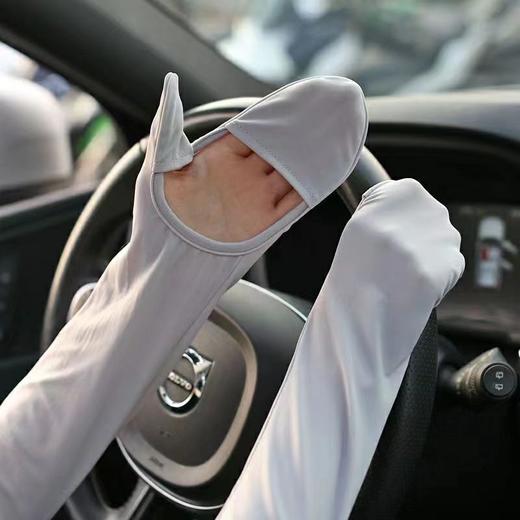 【冰薄系列冰袖】夏季包手指冰丝防晒袖套新款户外骑行开车护手臂防紫外线宽松冰袖，由手及臂 全方位防晒。ry 商品图2