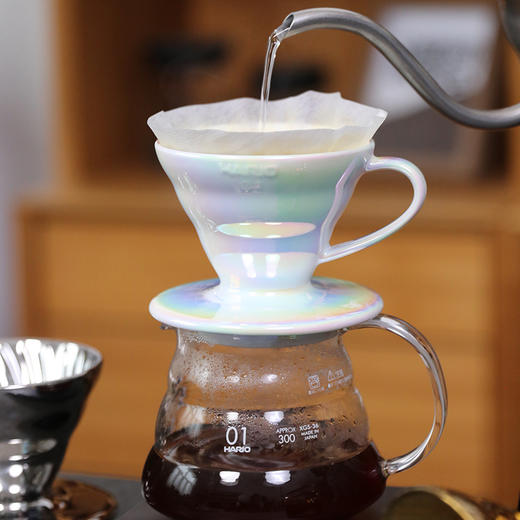 【HARIO】电镀V60陶瓷滤杯滴漏式咖啡杯手冲咖啡过滤杯VDC 商品图1