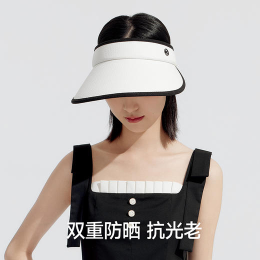 【积分兑换】VVC成毅同款防晒遮阳帽男女夏季防紫外线遮脸运动空顶大檐帽子 商品图1