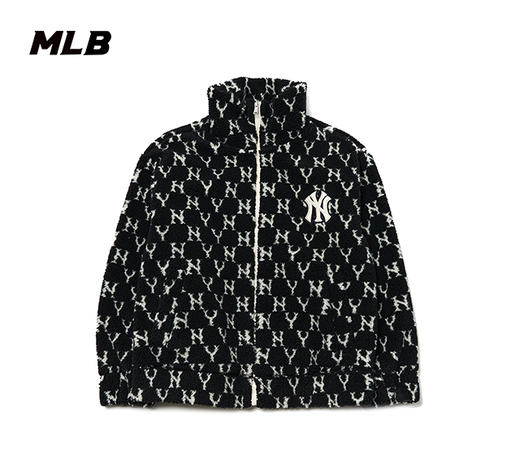 MLB秋季新款男女情侣NY羊羔绒外套3AFDM0126 商品图2