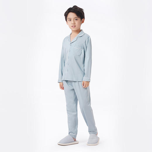 都市丽人眯雅佳睡衣亲情蜜语长袖单面无尘棉薄童装棉质长袖套装JHT9C6 商品图5