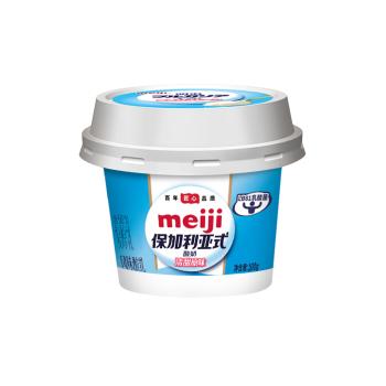 明治meiji【国内奶源】保加利亚式酸奶纯味不甜150g*3低温酸奶 商品图1
