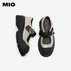 MIO米奥秋季圆头学院厚底玛丽珍复古浪漫山茶花舒适单鞋女M244443204 商品缩略图3