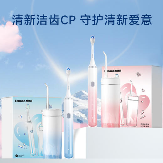 力博得电动牙刷+冲牙器口腔护理冰山套装 【下单送漱口水1盒+牙线棒2盒】 商品图1