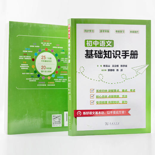 初中语文基础知识手册   林玉山 王立根 陈学斌 主编 商品图1