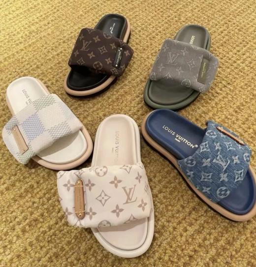 炸街单品  买手店  马户面包拖  经典老花/丹宁面包拖鞋  魔术贴厚底拖鞋  夏日必备 商品图2