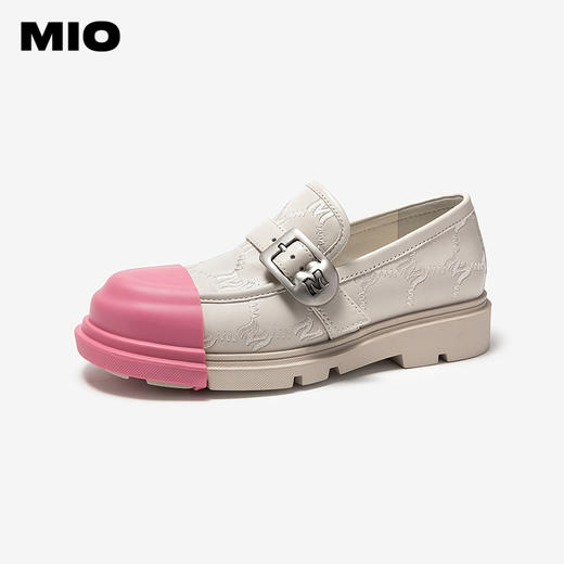 【MIO×SMILEY笑脸联名】MIO米奥秋季时髦牛津鞋老花刺绣女鞋M244541915 商品图2