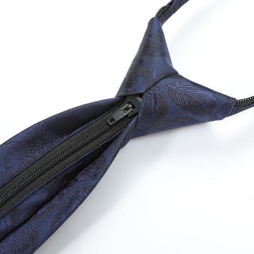 【礼盒款&精致花纹】罗蒙8厘米拉链领带时尚有型婚礼婚庆男士领带 商品图4