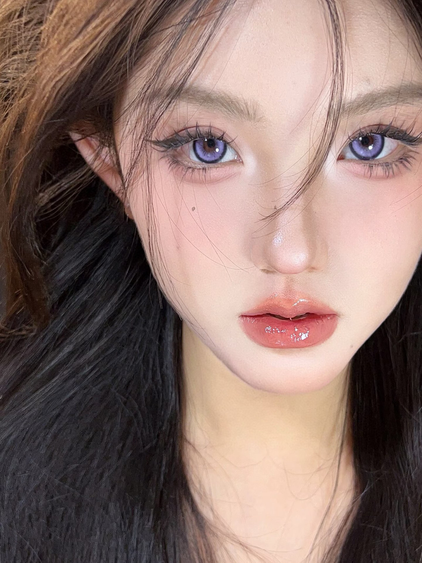 [韩国美瞳]  onlycon 韩产半年抛 超划算自然素颜放心入大黑片小黑片 优选MHPS含硅材质无惧敏感眼一副（2片）