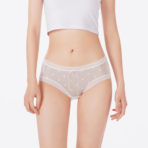 都市丽人内裤蕾丝网布平角裤蕾丝女士内裤LKT3G5 商品图1