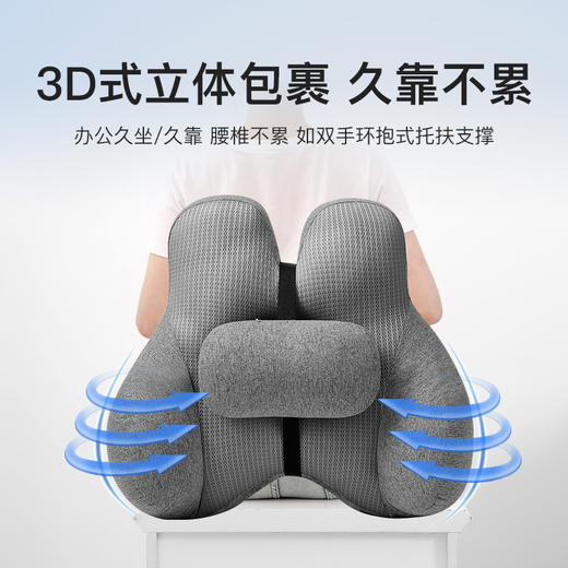 【网红办公室座椅靠垫腰】突护腰椅子工位久坐神器 汽车腰靠腰枕靠背垫  商品图2