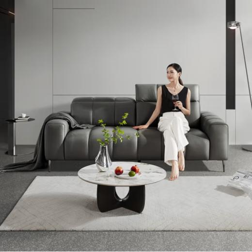 顾家家居（KUKA） 现代简约 布艺沙发 绒布皮感科技布客厅功能沙发小方块沙发 2153 商品图1