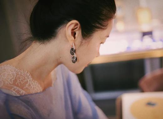 墨玲珑 ｜水墨平安扣长耳环 商品图5