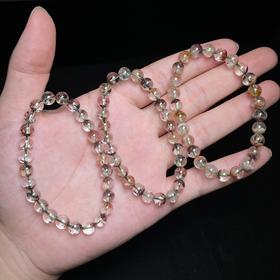 玉美人菲菲HZ#水晶圆珠手串约7mm-多样性发一