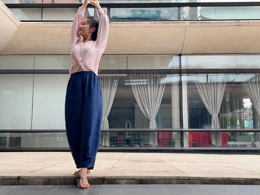 悠妍休闲宽松亚麻复古灯笼瑜伽裤KZ24214 遮肉显瘦棉麻裤子 商品图6