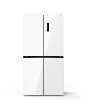 美菱501WP9B（202778）全面薄十字四门家用超薄嵌入式双变频节能冰箱璀璨白 美菱BCD-501WP9B