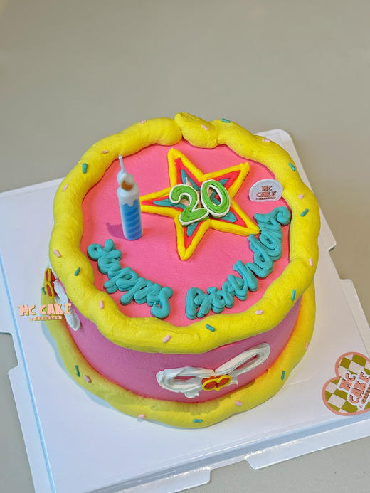 ins高饱和度奶油蛋糕（附带原图蜡烛）【注意色素较多】 商品图0