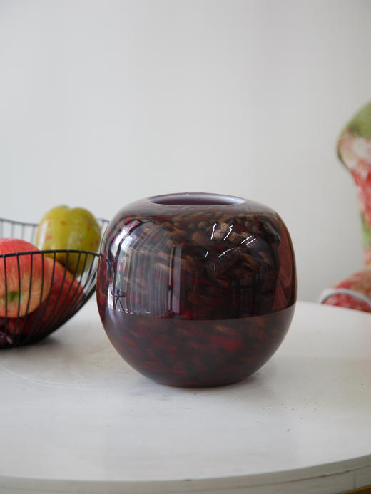 红棕色彩色花瓶 商品图0