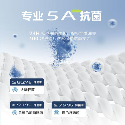 【持久如新】柒牌200支短袖T恤男士夏季新款时尚字母提花圆领上衣	126T73570 商品图3