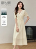 【专属特价】熙世界国风泡泡袖天丝连衣裙2025夏装莱赛尔新中式盘扣V领裙子 商品缩略图0