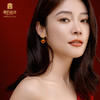 宫匠造办 吉祥如意耳坠 黄金镶红玛瑙 商品缩略图1