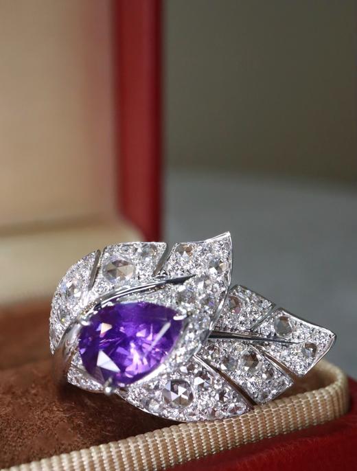 2.02ct 8.06g 紫蓝宝戒指 商品图2