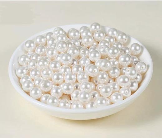 【带孔】8mm珍珠粒   （400粒/包）C3 商品图4