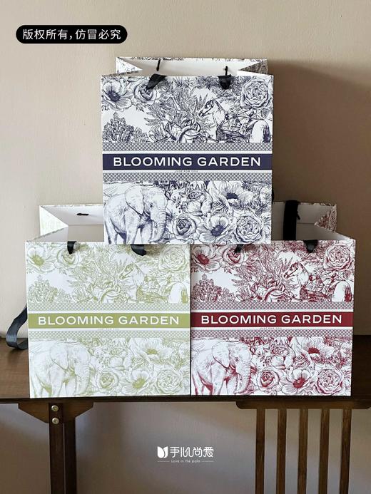 【新款】复古花纹/花之名手提袋（2个/包）（28*28*28cm） 商品图0