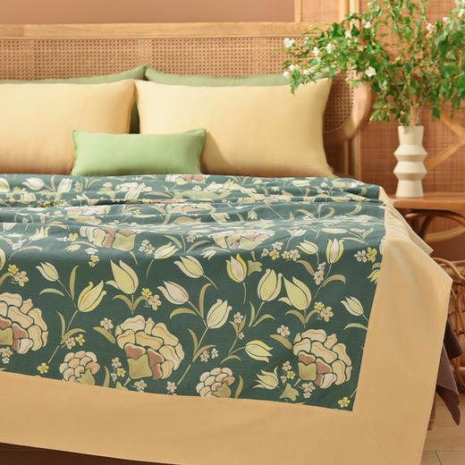 玉兰轻拂系列夏凉被空调被毛巾被凉感家用午睡盖毯 商品图2