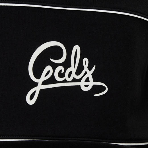 GCDS 男士徽标印花棉质长袖卫衣 黑色 A1OM1501JB299 商品图2